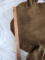 Avoca Collection Vintage Sueded Collar Made In Ireland Lined Wool Blazer Size S
