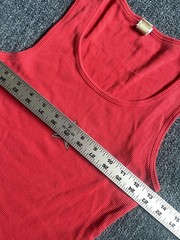 VTG Crime Inc Women Red Y2K Tank Top Size Large RARE Old English Spell Out