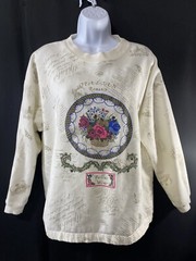 Gitano Womens Vintage Shirt Size Medium Cottagecore 90’s Y2K Art To Wear Floral