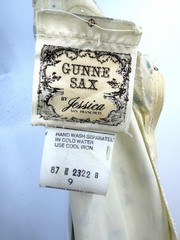 Vintage 70s Gunne Sax Cornflower Calico Floral Print Prairie Gown Size 9-FLAW