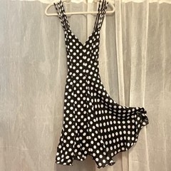 Vintage Rockabilly 70’s Swing Style Polka Dot Flare Dress