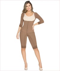 Equilibrium Fajas Colombianas Post Op One piece girdle with sleeves – C9016