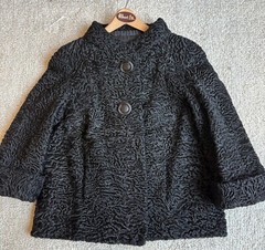 Vintage Alfred Boqe Black Broadtail 60’s Style Jacket Excellent Condition