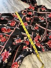 Vintage 1960s Aldens Fashions Womens Knee Length Floral Dress Small