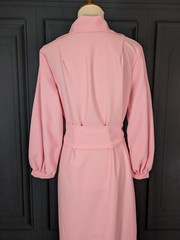 Vintage Avon Roses Roses Hostess Gown Caftan Maxi Dress Size Medium Pastel Pink