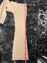 Deadstock Vintage 1970s H Bar C Studded Western 2 Piece Outfit Pant Suit Set Tan