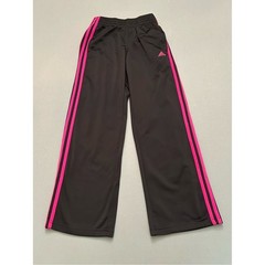 Vintage adidas 90’s Y2K Black Track Pants with Hot Pink Side Stripes