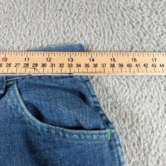 Vintage 70s Maverick Bell Bottom Jeans Womens Junior 15 High Waist Wide Leg USA