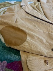 VINTAGE 60s 70s THE VILLAGER mustard gold Corduroy Blazer Jacket Skirt Business
