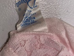 Vtg DEENA Nylon Lace Trim Nylon Hi-cut Lingerie Teddy Bodysuit Pink Size SMALL