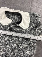 VTG Liz Roberts Women’s S/M? Floral Peter Pan Collar Pleated Maxi Dress Cottage