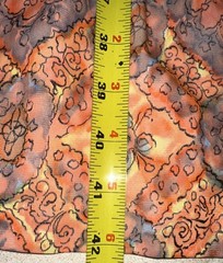 Vintage All Ace Tate Love Of California dress Orange, Yellow, Blue w/ Belt Sz 14