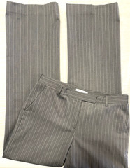 Vintage Calvin Klein, Womens 4 Gray 2 Piece Androgyny Pinstripe Pant Blazer Suit