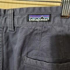 Patagonia Womens Vtg 90s Navy Pleated High Rise Tapered Leg Cotton Chino Size 12