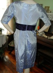 Vtg Harry Keiser dress taffeta velvet lilac purple 50s 60s Party Cocktail S/M