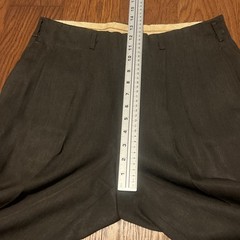 Vintage 32×28 1940s 1950s Hollywood Waist Pleated Pants Cuffed Drop Loop