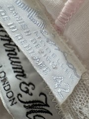 Fantham & Maron London Pink Lace Trim Long Sleeve Nightgown Sz42 Made in Denmark
