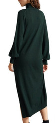 NWT Ted Baker Aavvaa Knitted Dress With Ruched Side Detail Sz 3/US 12 Green $285