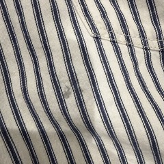 Vintage 90s Unionbay Blue White Striped Denim Shorts High Waisted Streetwear 5/6