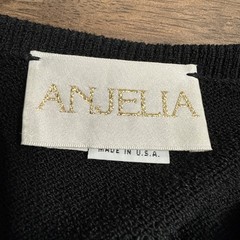 Vintage Toula Black Gold Button Knit Sweater Jacket Size 6 Old Money Classic