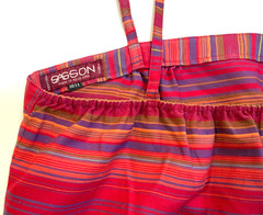Vintage 80s Sasson Paris Cotton Striped Halter Top Tank Made in Hong Kong 10 11