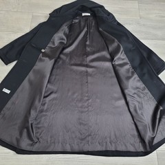 VTG A. Sachs Perlette Wool Overcoat Womens Shawl Collar L/XL Wool Black 80-90’s