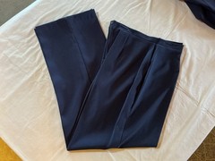Vintage DBY Women’s 3 Pc Suit sz 16 Navy Blue Career Set Blazer Skirt Pants