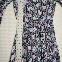 VTG 70s E.D. Michaels Petites Womens 5/6p Floral Prairie Dress Cottagecore