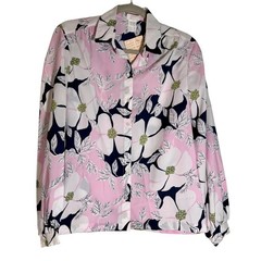 NEW Vintage Vera Neumann 70’s/80’s Women’s Button Down Shirt Blouse Floral Med