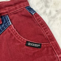 Vintage Rockies Western 2 Tone Jeans Pants Women 32/13 36 Inseam Western Cowgirl