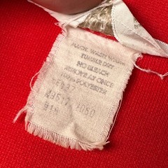 Stockton Vintage Double Knit Polyester Button Down Peak Lapel Red Size Vtg 16
