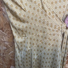 Vintage Wrap Dress Geometric Diamond Print 1970’s Size XS Secretary Office Siren