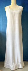 GIORGIO SANT ANGELO White Sleeveless Maxi Dress Size 10 (small thru chest – 34″)