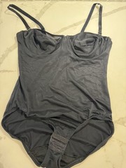 Weight Watchers in Control Bodysuit Shaper Girdle 38C Sheer Grunge Whimsigoth