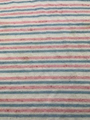 1970s Women’s Pink Wht Blu Knit Sleeveless Top