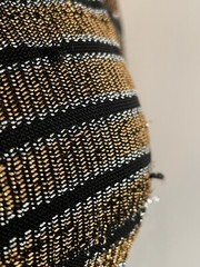 VTG 70s Disco Metallic Top Side Slits Lined Top SZ 5 MARA J ( FLAWS
