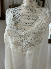 Adonna Vintage Camisole Top Women’s 40 All Nylon Lace Half Slip Cami