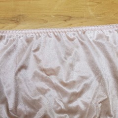 Vtg Panties Shiny Silky Smooth Nylon Gusset Size 9 2XL Sissy Sexy Granny Panty