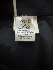 Vintage David Hayes 80s Pure Silk Straight Skirt Diamond Grid Black White Sz 12