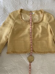 Yellow Jacket Size 10 Vintage Bigio Collection Wrap Lady Cardigan