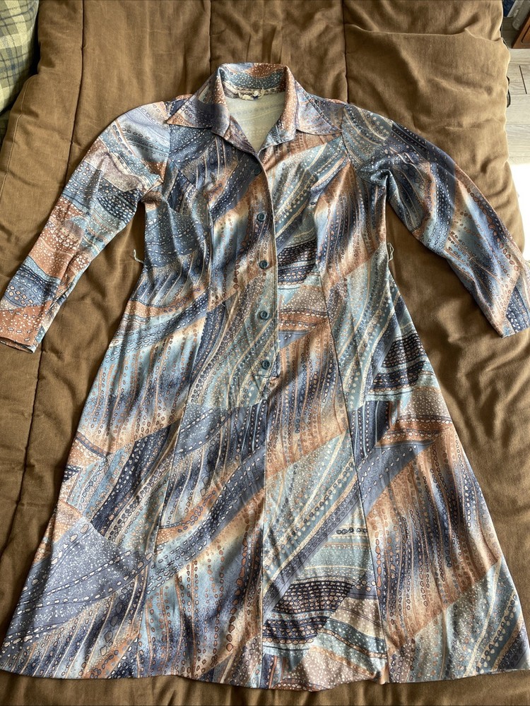 Vintage Dress Lady Laura Toni Todd Made In USA No Belt