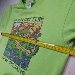 vintage 90s y2k alligator crawfish new orleans baby tee youth m *FITS XS/S*