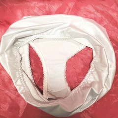 Vtg Panties Shiny Silky Smooth Nylon Gusset Size 9 2XL Sissy Sexy Granny Panty