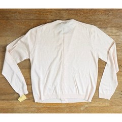 Vintage Knit Silk Cardigan Sweater Size Medium/Large 90s Light Pink Button Down