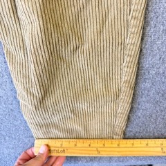 Vintage Bonjour Corduroy Pants Womens 3/4 Tan Khaki High Waisted Pleated Tapered