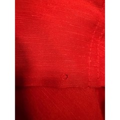 Stunning Vintage Xiao A La Mode Bright Red Silk and Linen Tunic Asymmetrical L