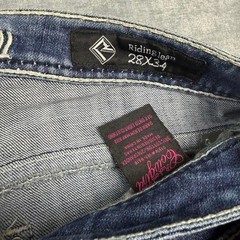 Rock & Roll Riding Jeans Bootcut Blue Denim Size 28×34