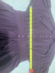 VTG 70s Parade New York Secretary Dress XS Plum Purple Union Made Flannel Feel