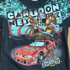 Vintage 2000 Murina Cartoon Network Wacky Racing Scooby-Doo NASCAR tshirt