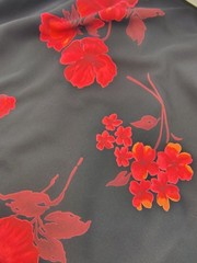 Vintage Requirements Floral Maxi Skirt Black Red Grunge 90s Y2K Size Small Boho